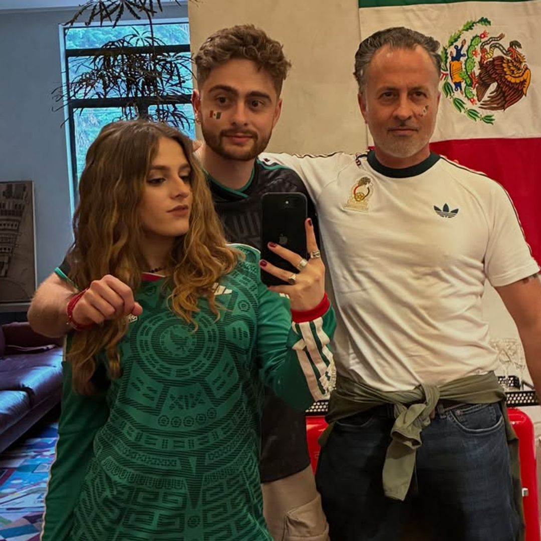 Nico, hijo de Erika Buenfil, comparte nuevas fotos junto a su padre y hermana y la actriz reacciona