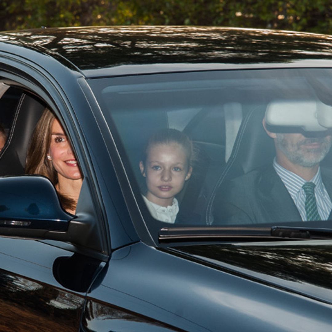 La princesa Leonor y la infanta Sofía vuelven al cole acompañadas por sus padres