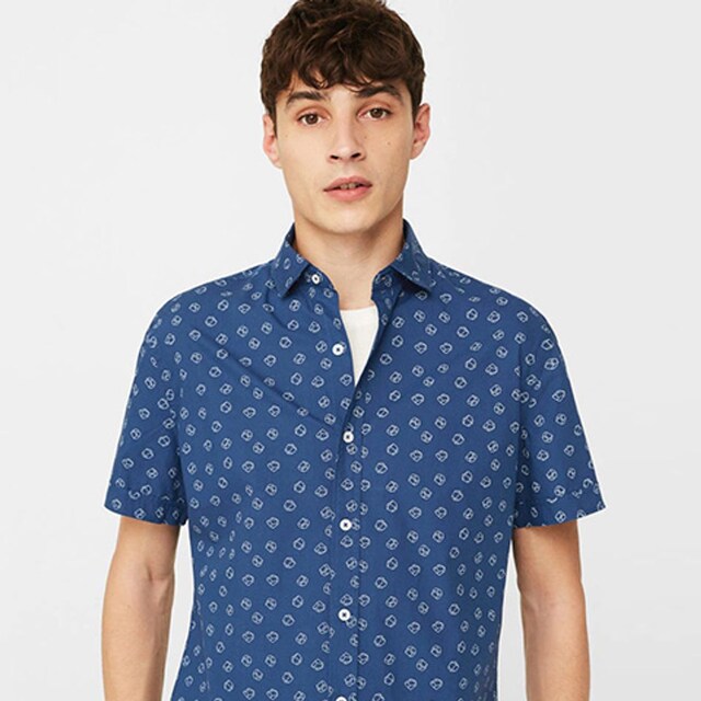camisas estampadas mango
