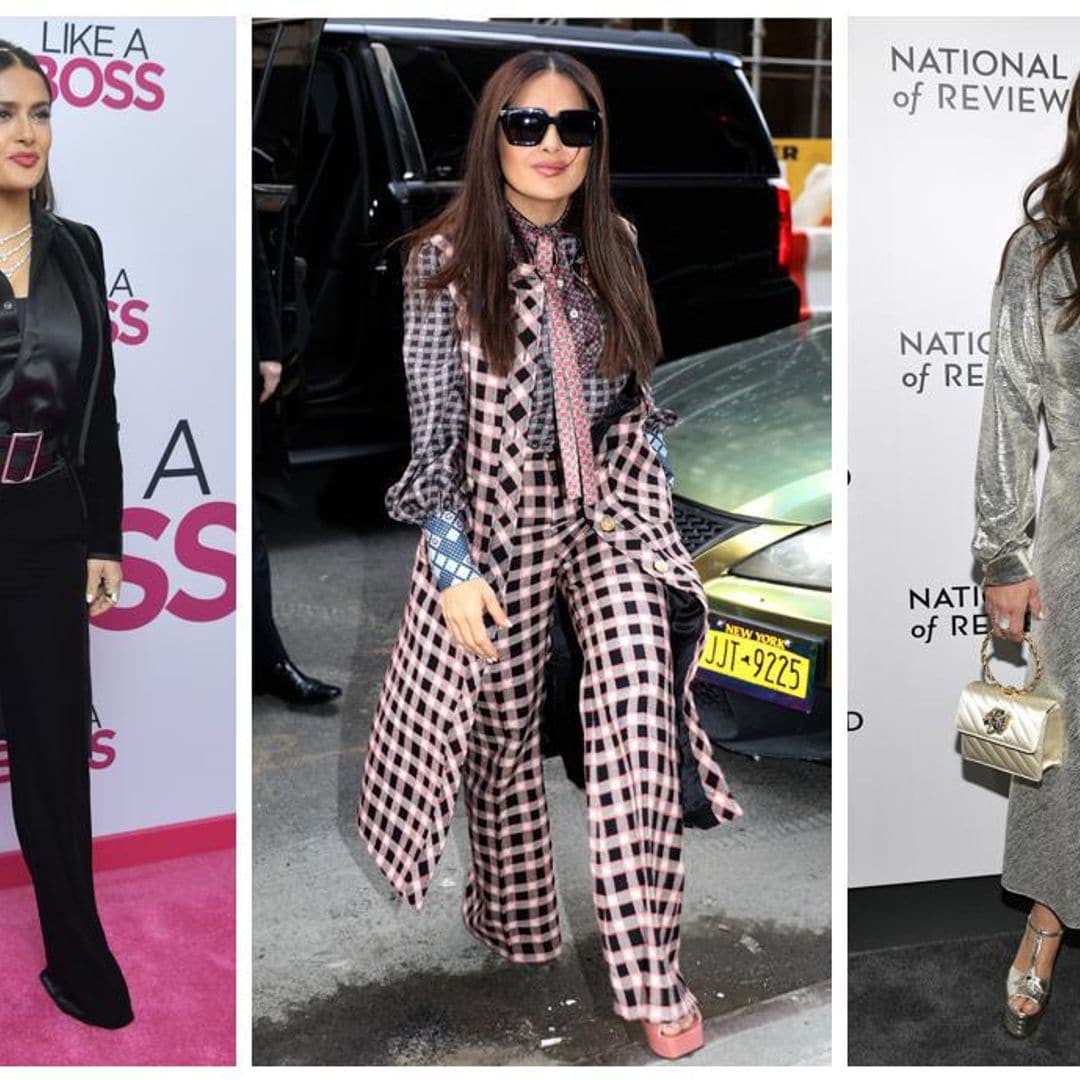 Salma Hayek y los 6 looks que lució ¡en casi 24 horas!
