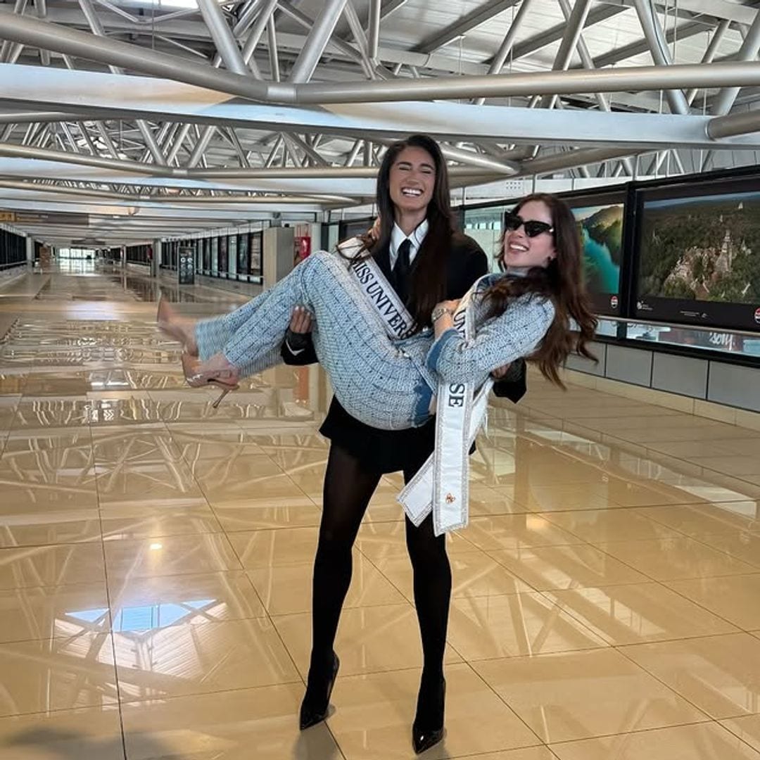 Miss Universe Fátima Bosch y su cálido recibimiento en Guatemala por Miss Raschel Paz