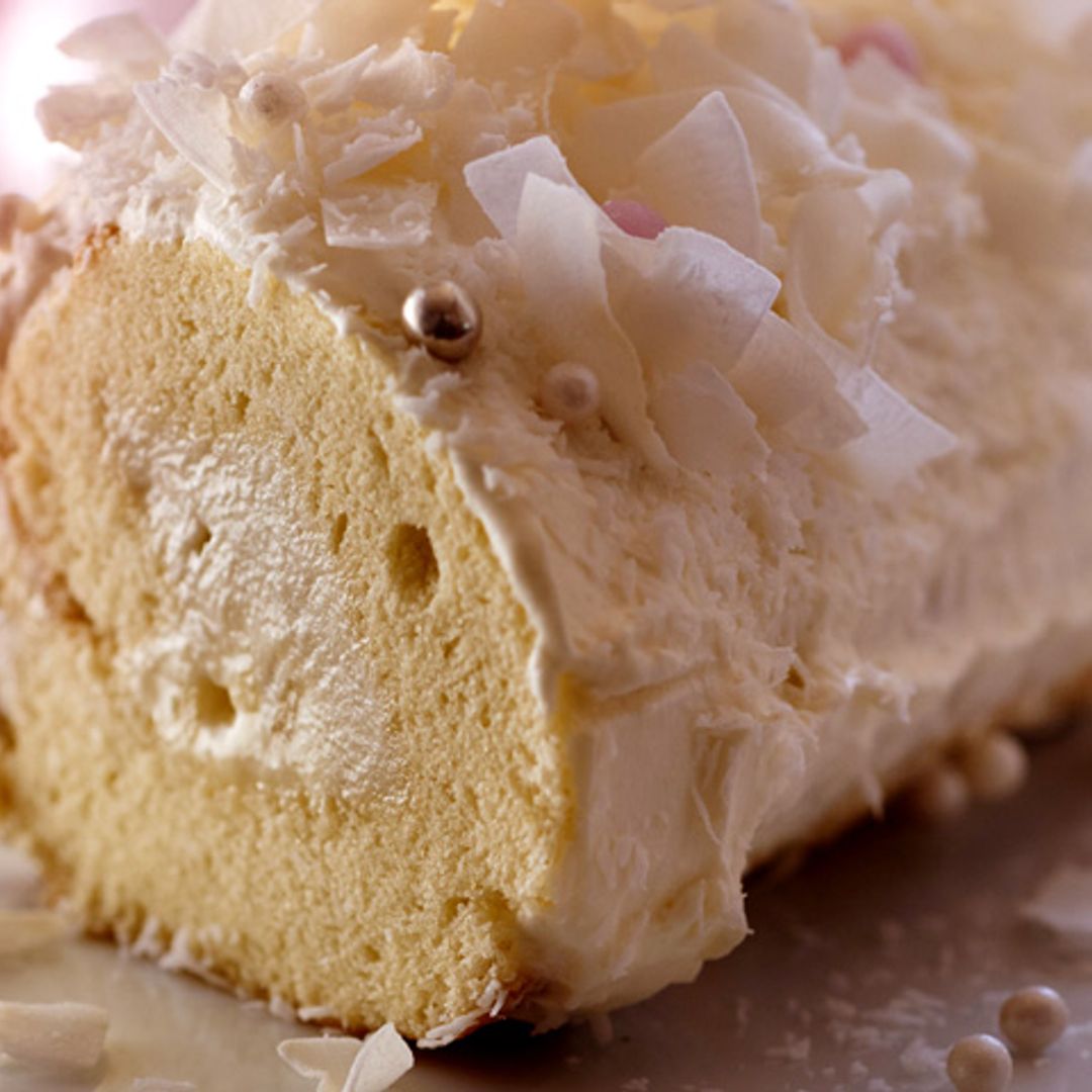 Tronco navideño de coco