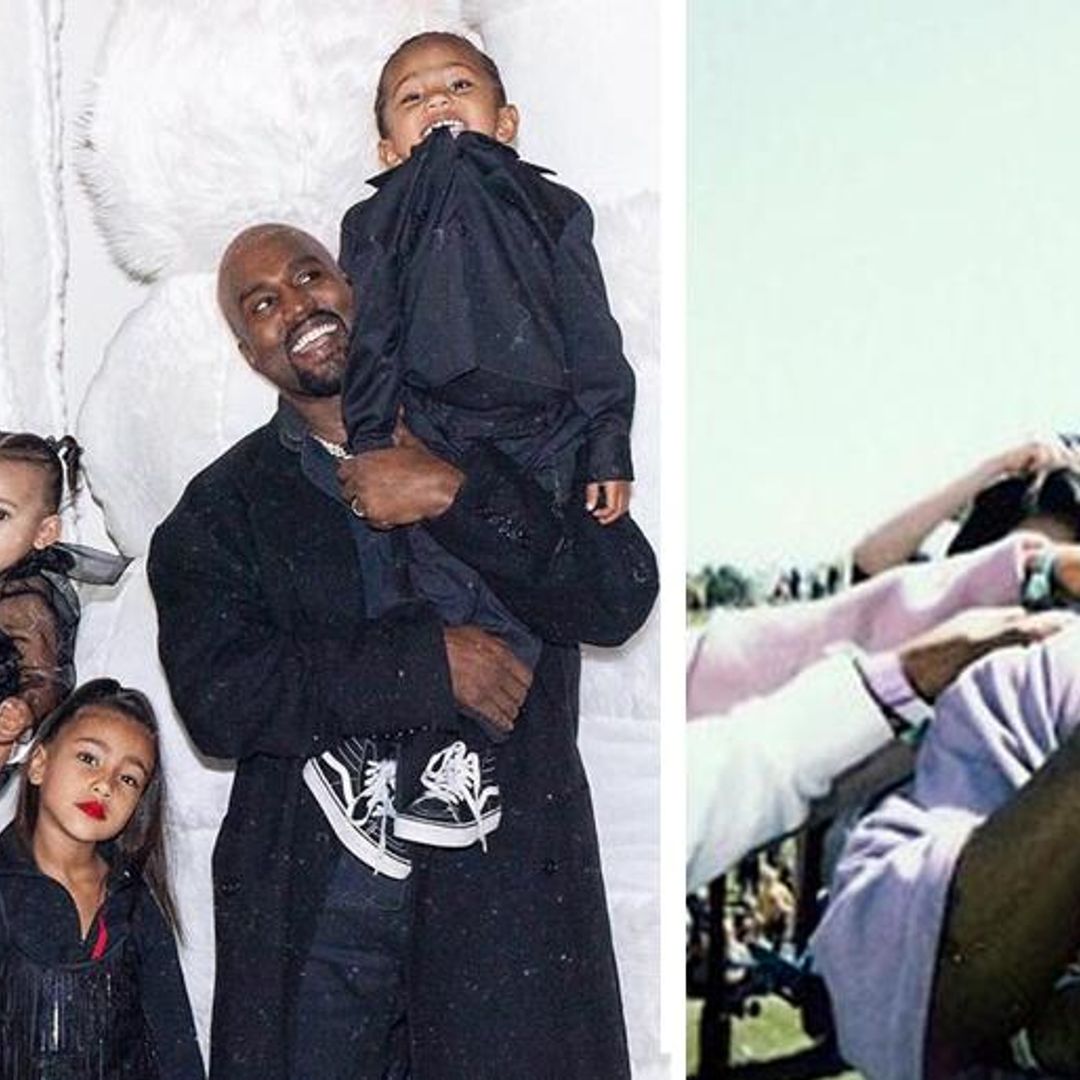 ¡La estrella de la casa! Kanye West es muy amoroso con su esposa y sus hijos