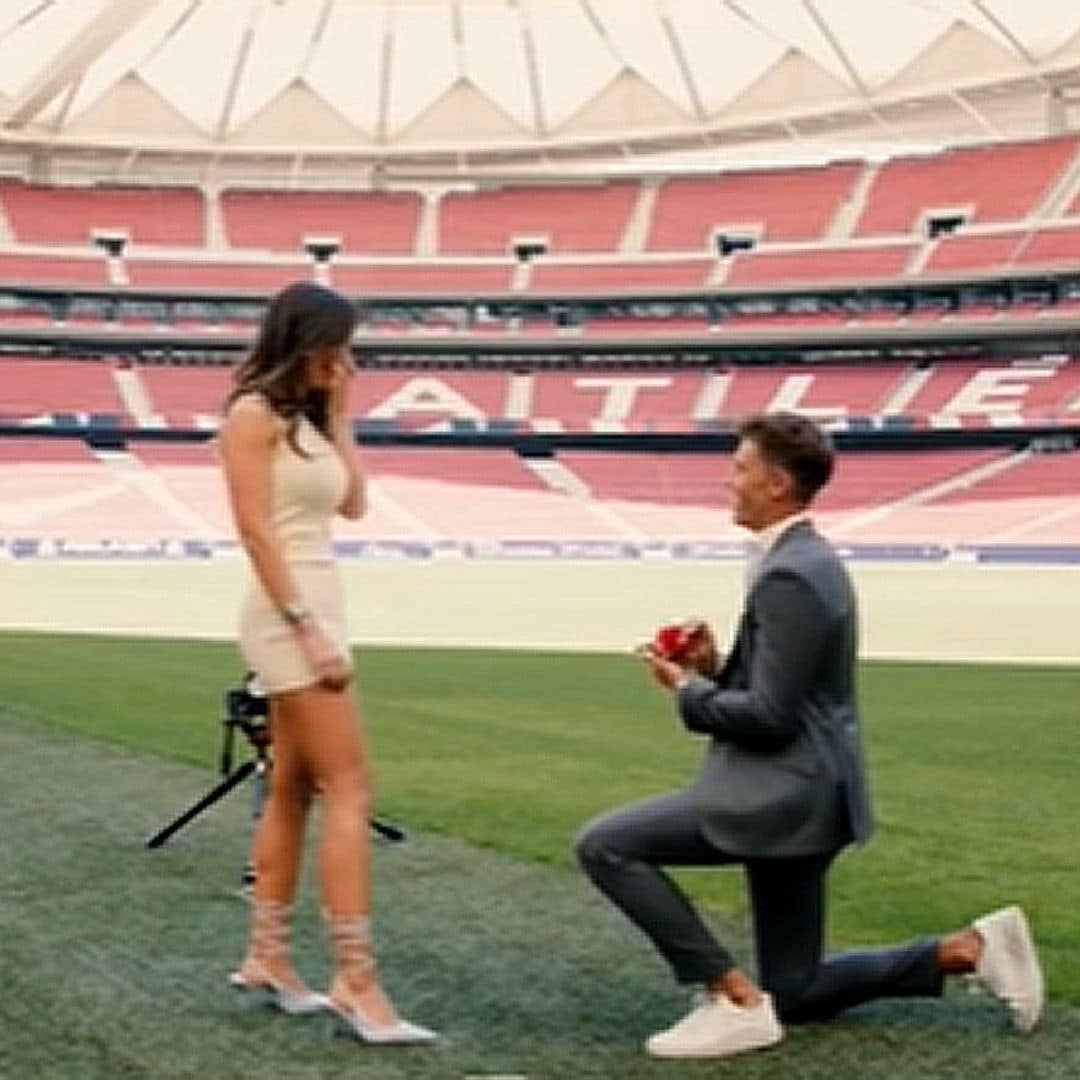 Marcos Llorente sorprende a su novia con una impresionante pedida de mano que la deja sin palabras