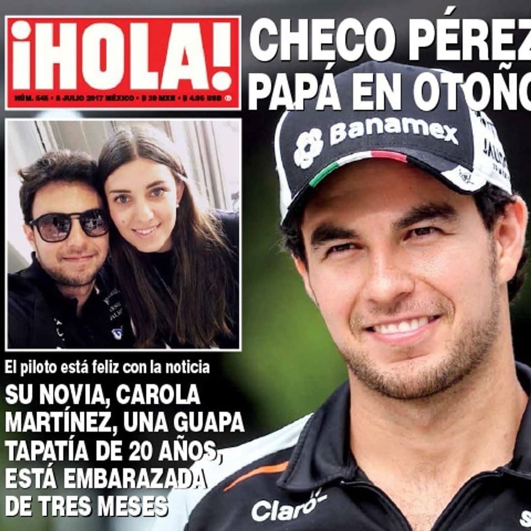 ¡En HOLA! Checo Pérez, papá en otoño