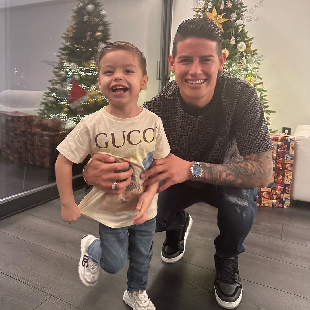Samu, el hijo menor de James Rodríguez, también se une a la celebración de Colombia | ¡HOLA!
