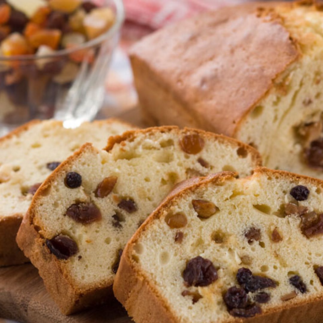 'Pound cake' de frutas secas
