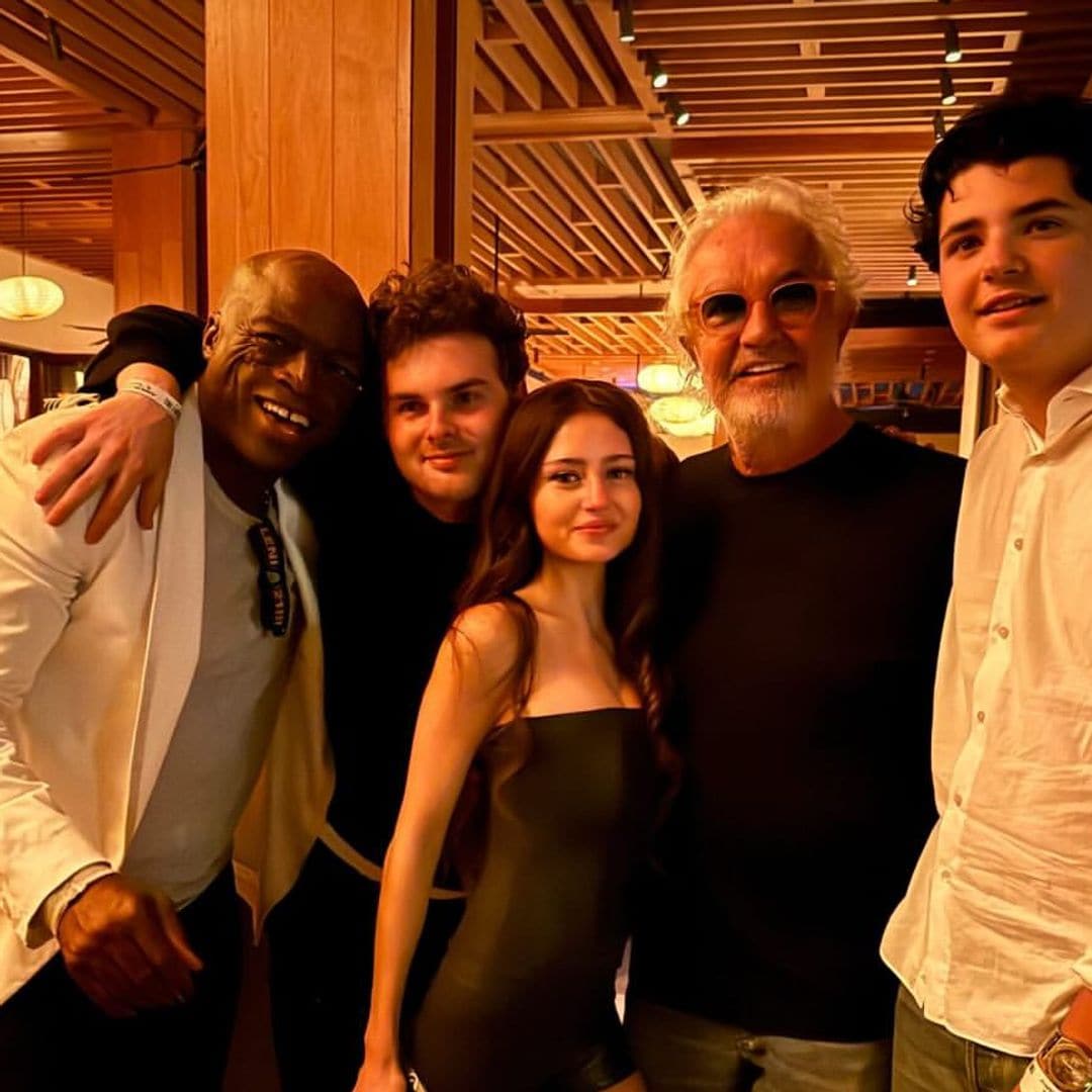 La insólita imagen de Seal junto a Flavio Briatore en el 21 cumpleaños de su hija, Leni Klum