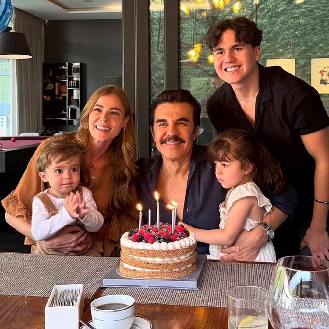 Adrián Uribe celebra su cumpleaños más especial en familia y muestra lo grandes que están sus hijos menores