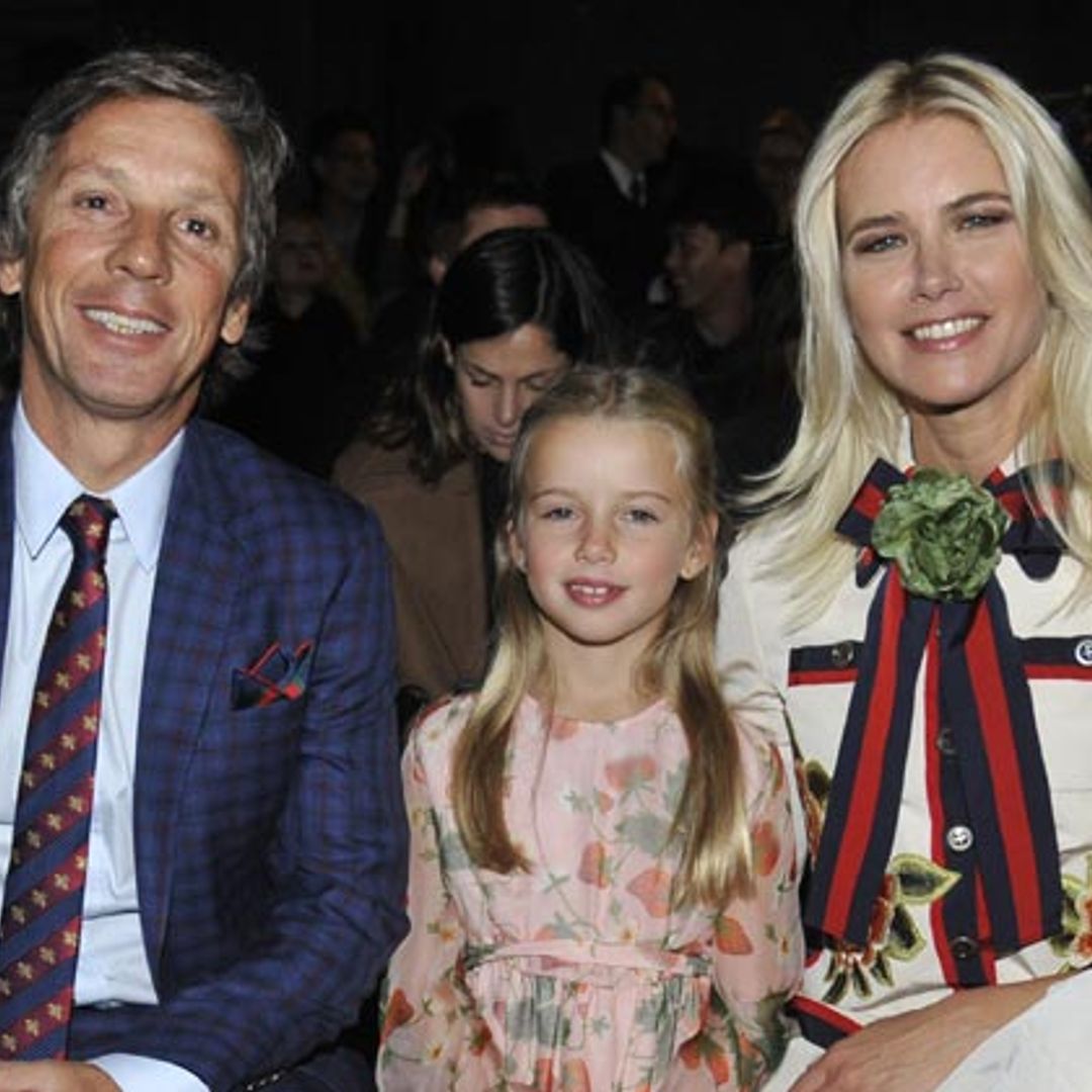 Valeria Mazza le da el relevo a su hija Taína, de 7 años, en el 'front row'