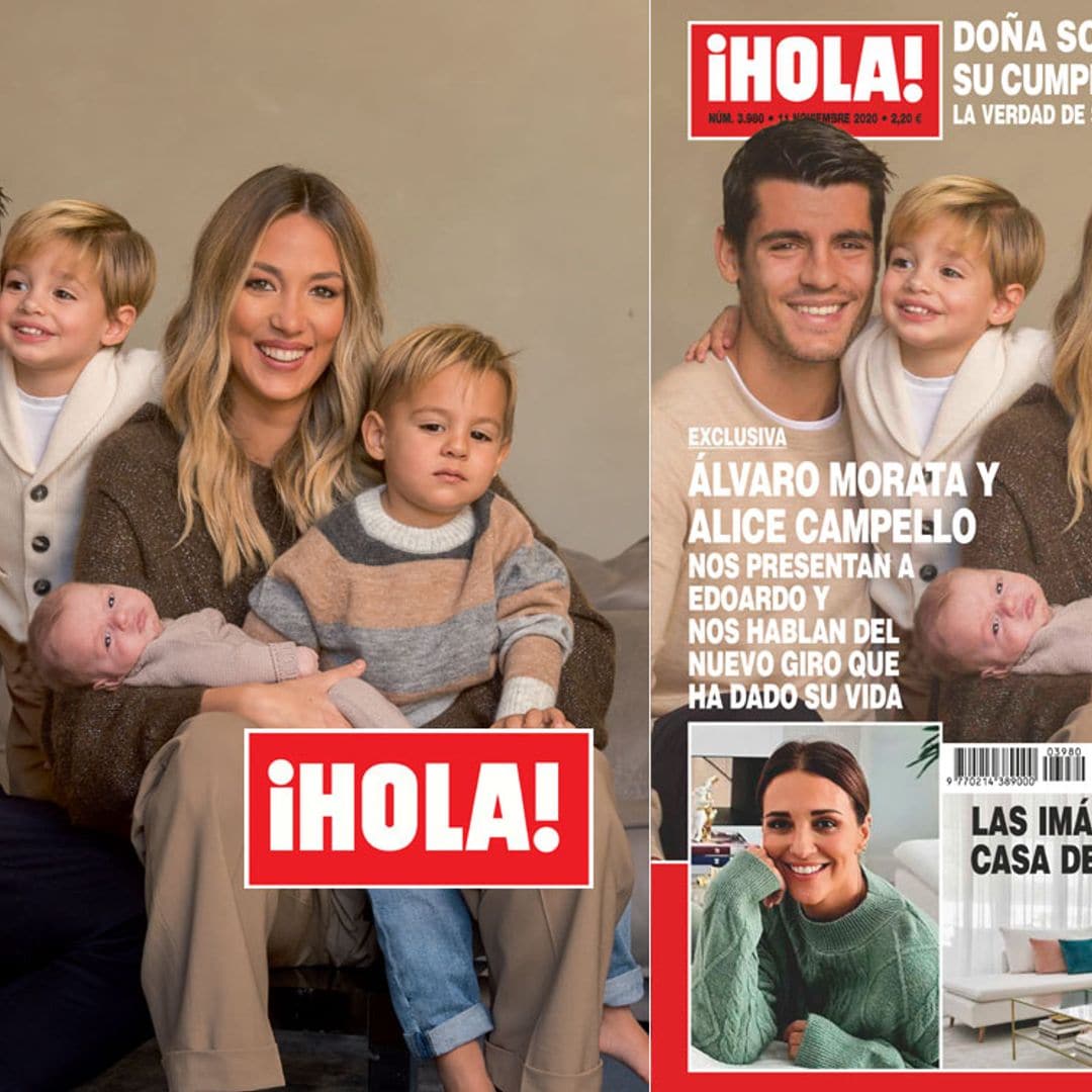Exclusiva en ¡HOLA!, Alice Campello y Álvaro Morata nos presentan a Edoardo y nos hablan del nuevo giro que ha dado su vida