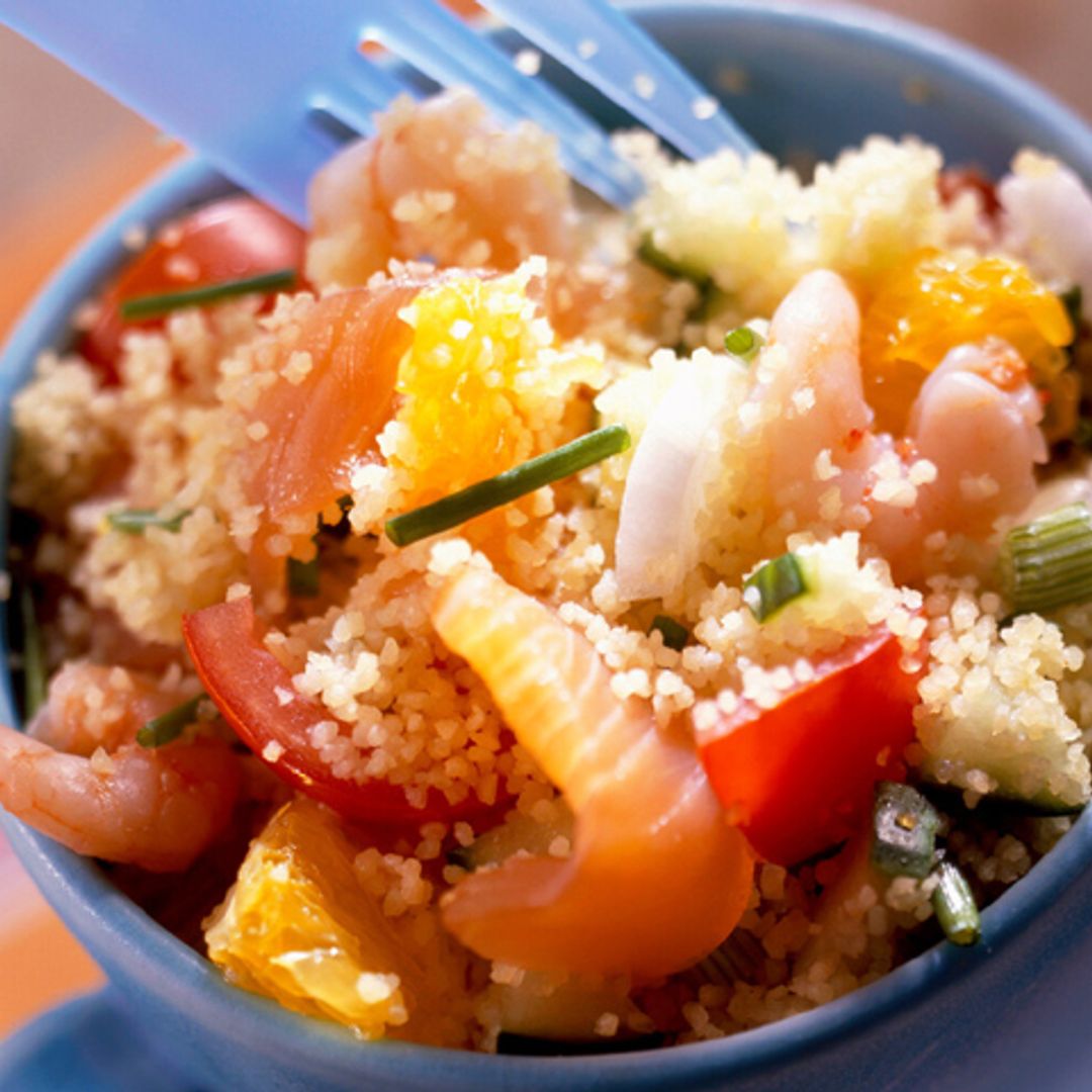 Tabulé con salmón ahumado