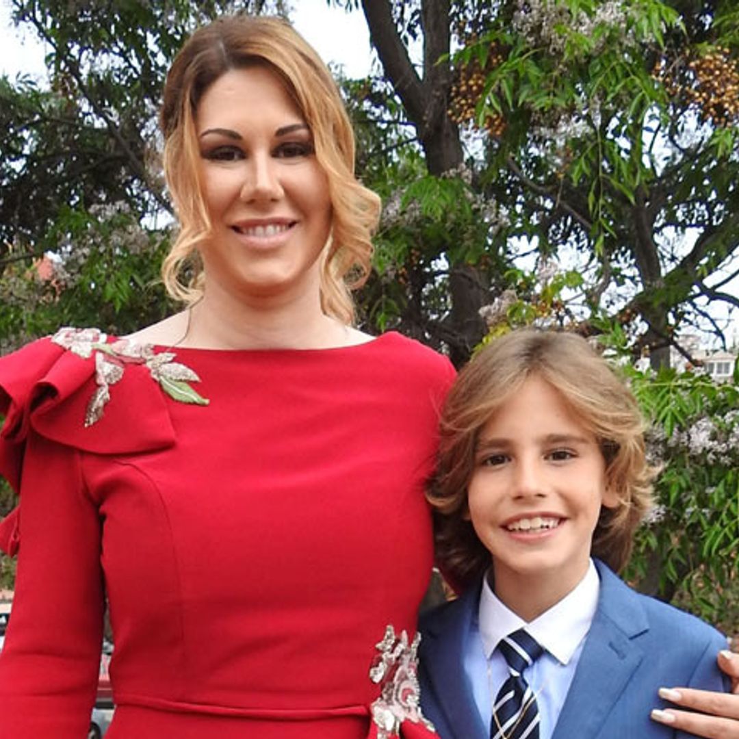 La cantante Tamara celebra la Primera Comunión de su hijo Leandro