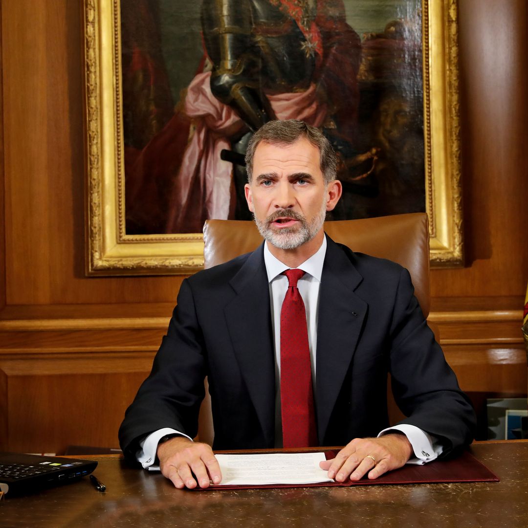 El Rey Felipe en su despacho de la Zarzuela