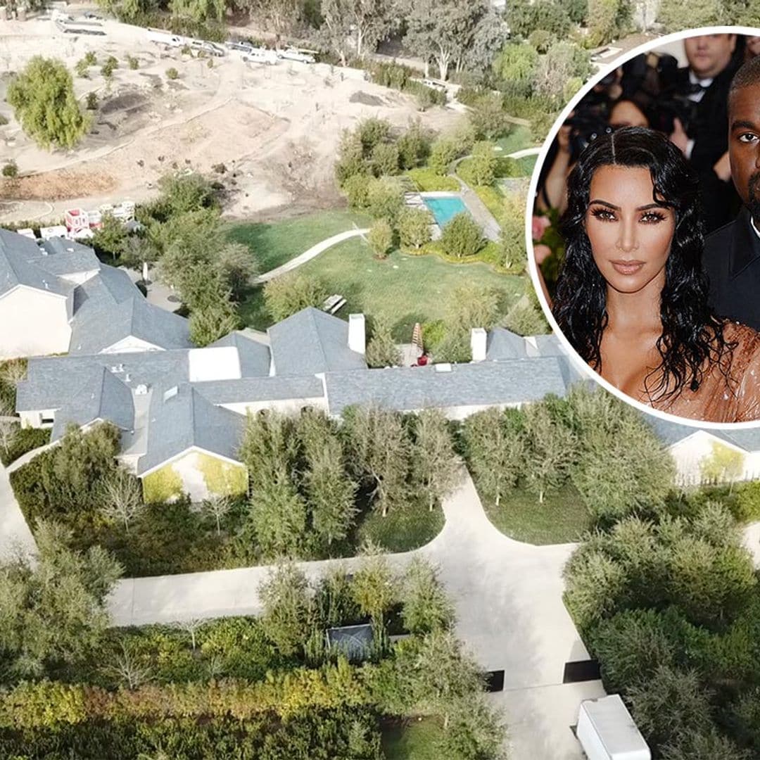 Continúan las obras en la mansión de Kim Kardashian y Kanye West a pesar de los rumores de ruptura