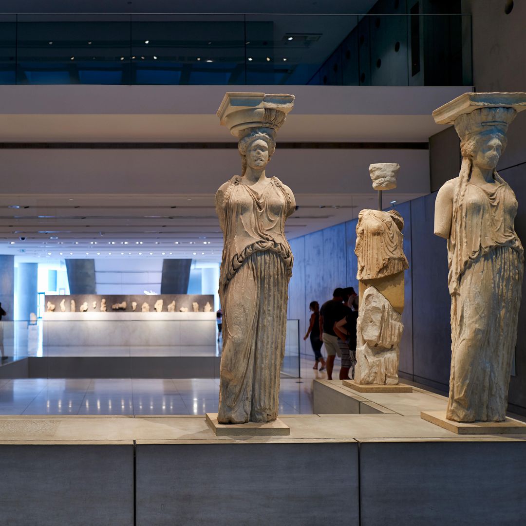 Cariátides en el Museo de la Acrópolis de Atenas