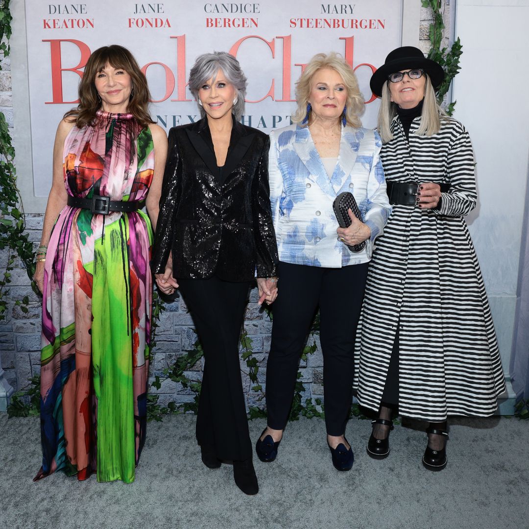 NEW YORK, NEW YORK - MAY 08: (L-R) Mary Steenburgen, Jane Fonda, Candice Bergen and Diane Keaton attend the premiere of "Book Club: The Next Chapter" at AMC Lincoln Square Theater on May 08, 2023 in New York City. (Photo by Dimitrios Kambouris/Getty Images)