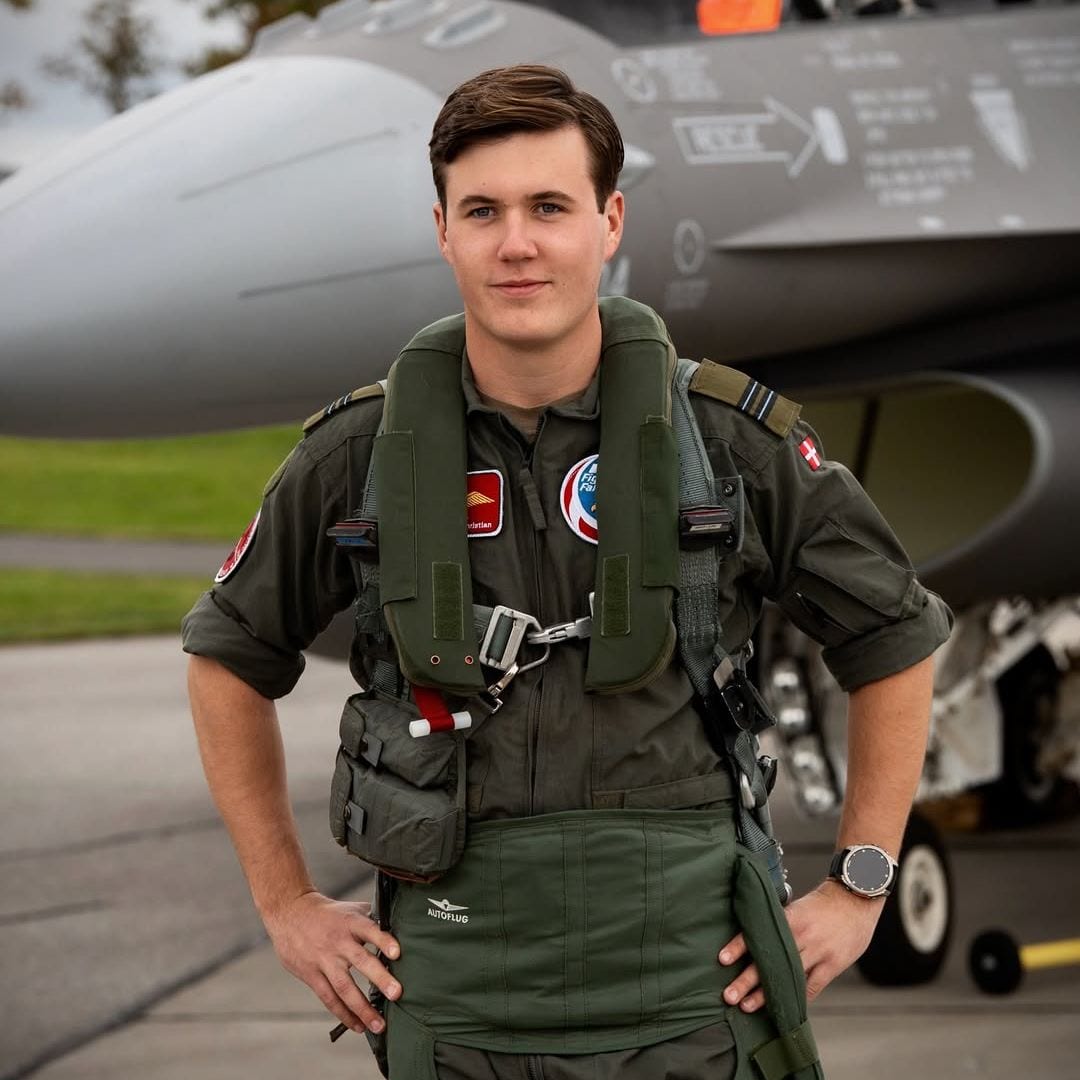 Christian de Dinamarca, el príncipe Top Gun, por primera vez a los mandos de un F-16