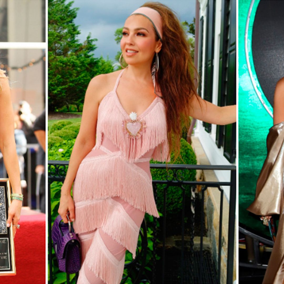 Thalía se pone nostálgica: los vestidos que marcaron su carrera