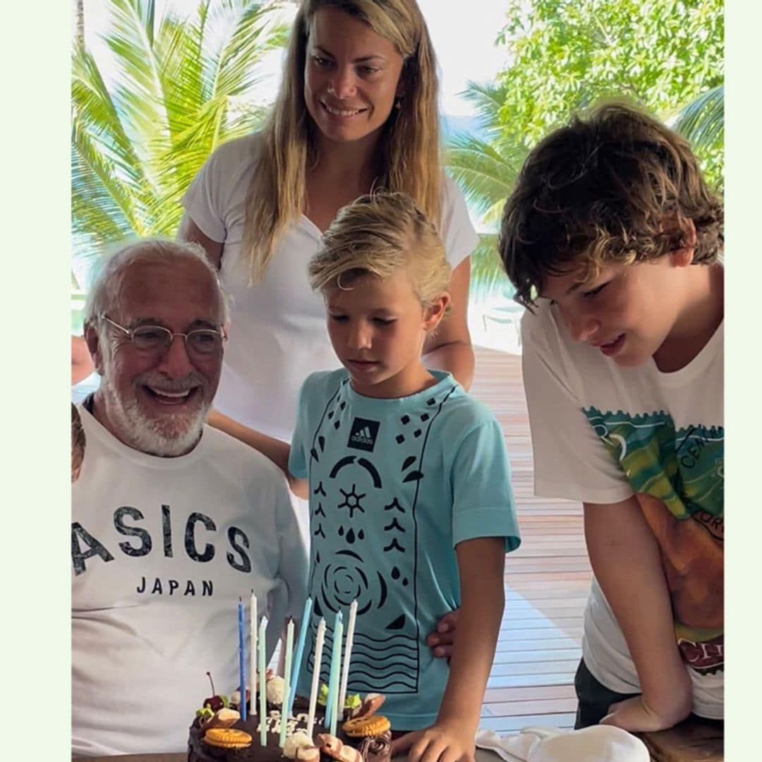 Carla Goyanes celebra en familia el octavo cumpleaños de su hijo Santi