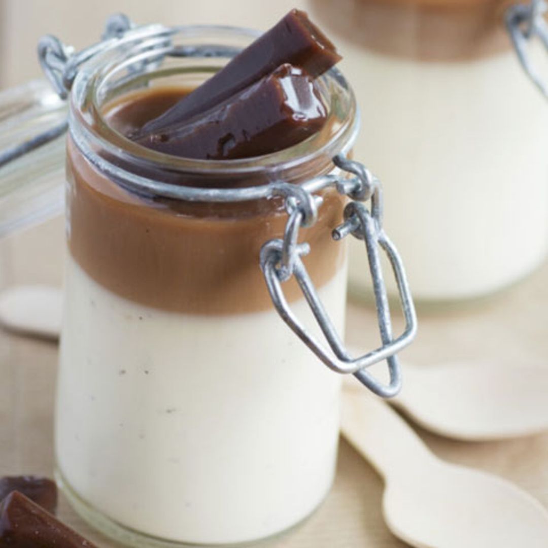 'Panacotta' con salsa de tofe