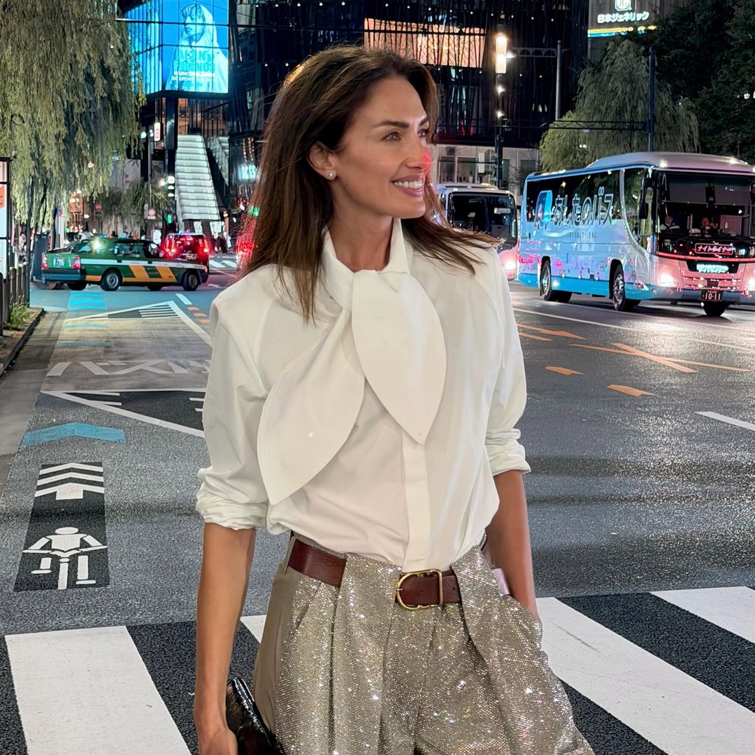 Entre kimonos, lentejuelas y un espectacular vestido negro, Nieves Álvarez vuelve a ganarse todos los piropos durante su luna de miel en Japón