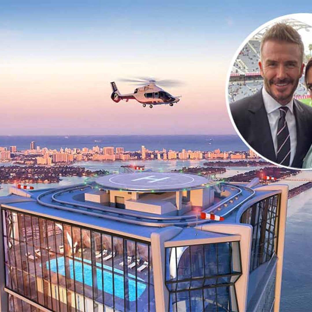 Siete baños, cuatro terrazas... ¡y una cocina en el dormitorio! El lujoso piso de los Beckham en Miami, en vídeo