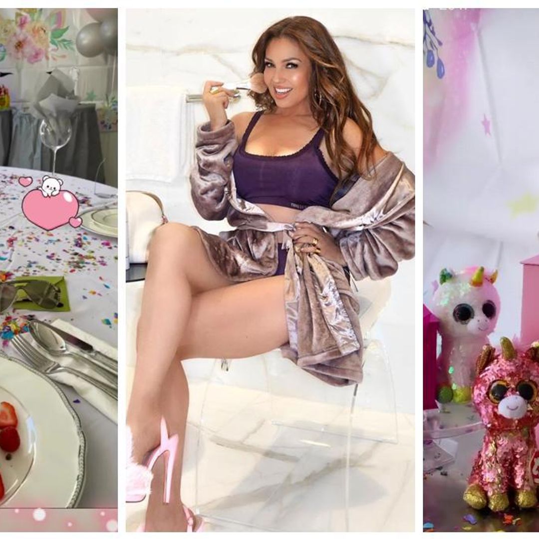 Thalía celebró su cumpleaños 49 con un desayuno sorpresa y un paseo en el campo