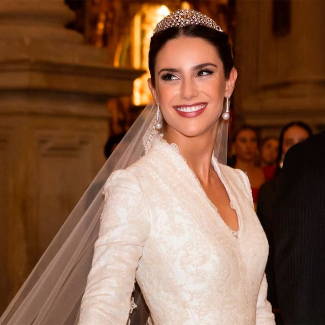 Novia con tiara