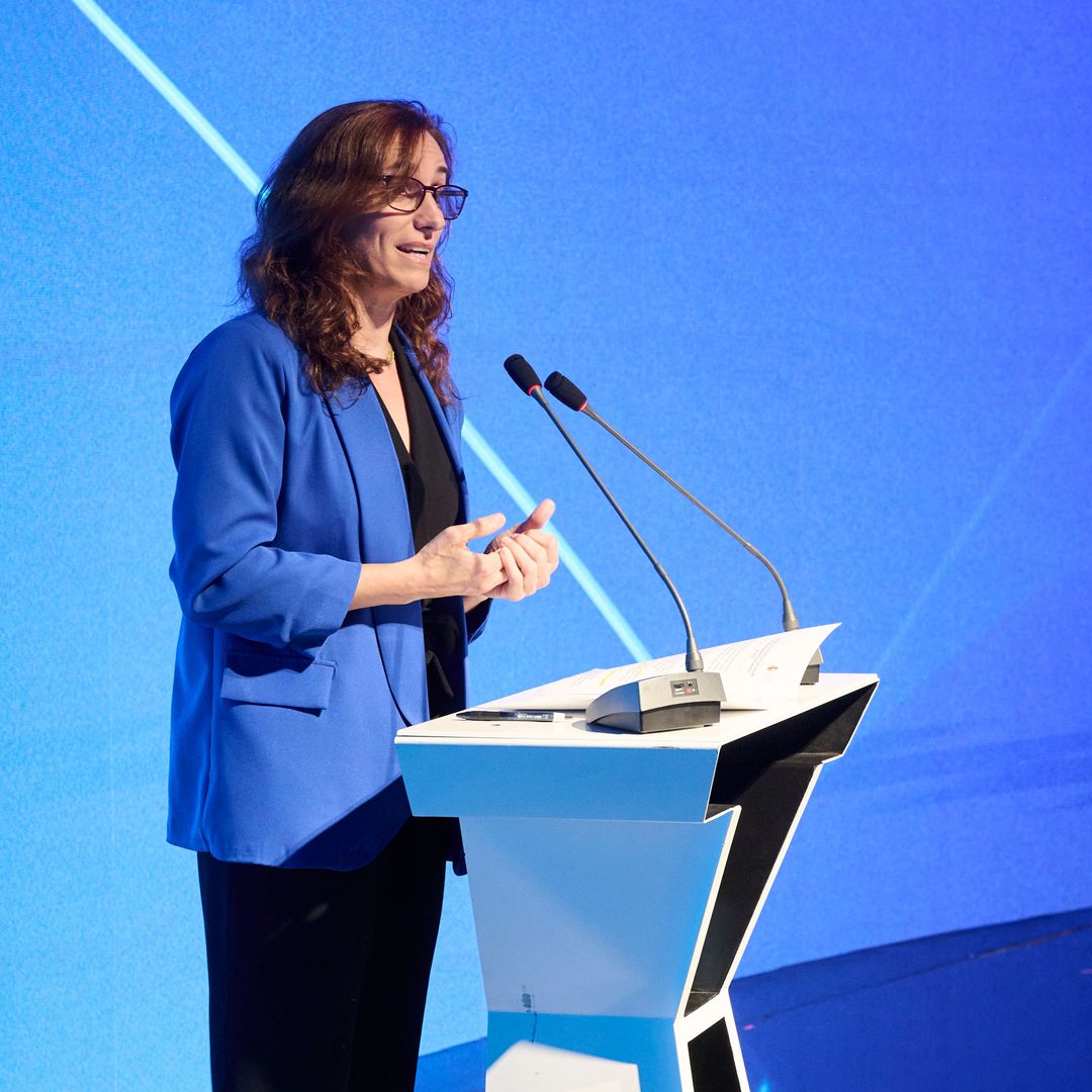 Mónica García, Ministra de Sanidad, durante su intervención
