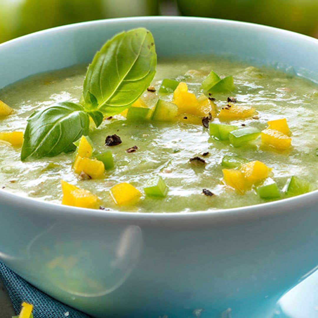 Gazpacho granizado de tomates verdes