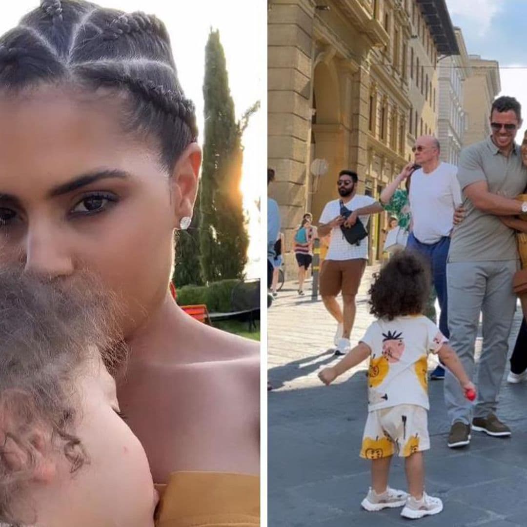 Francisca, la más feliz de vacaciones familiares por Italia