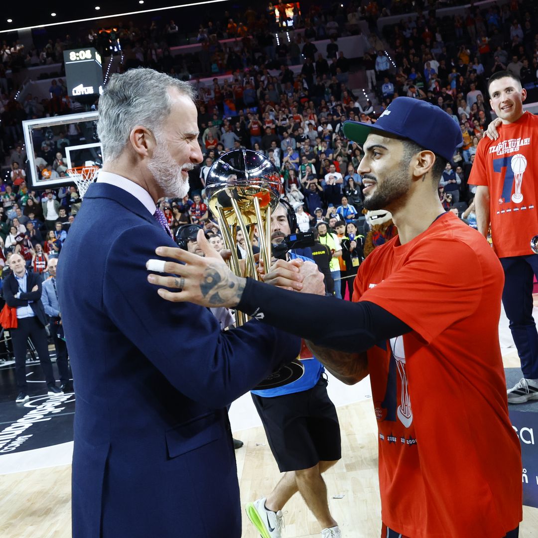 El rey Felipe vibra en la emocionante final de la Copa del Rey de baloncesto
