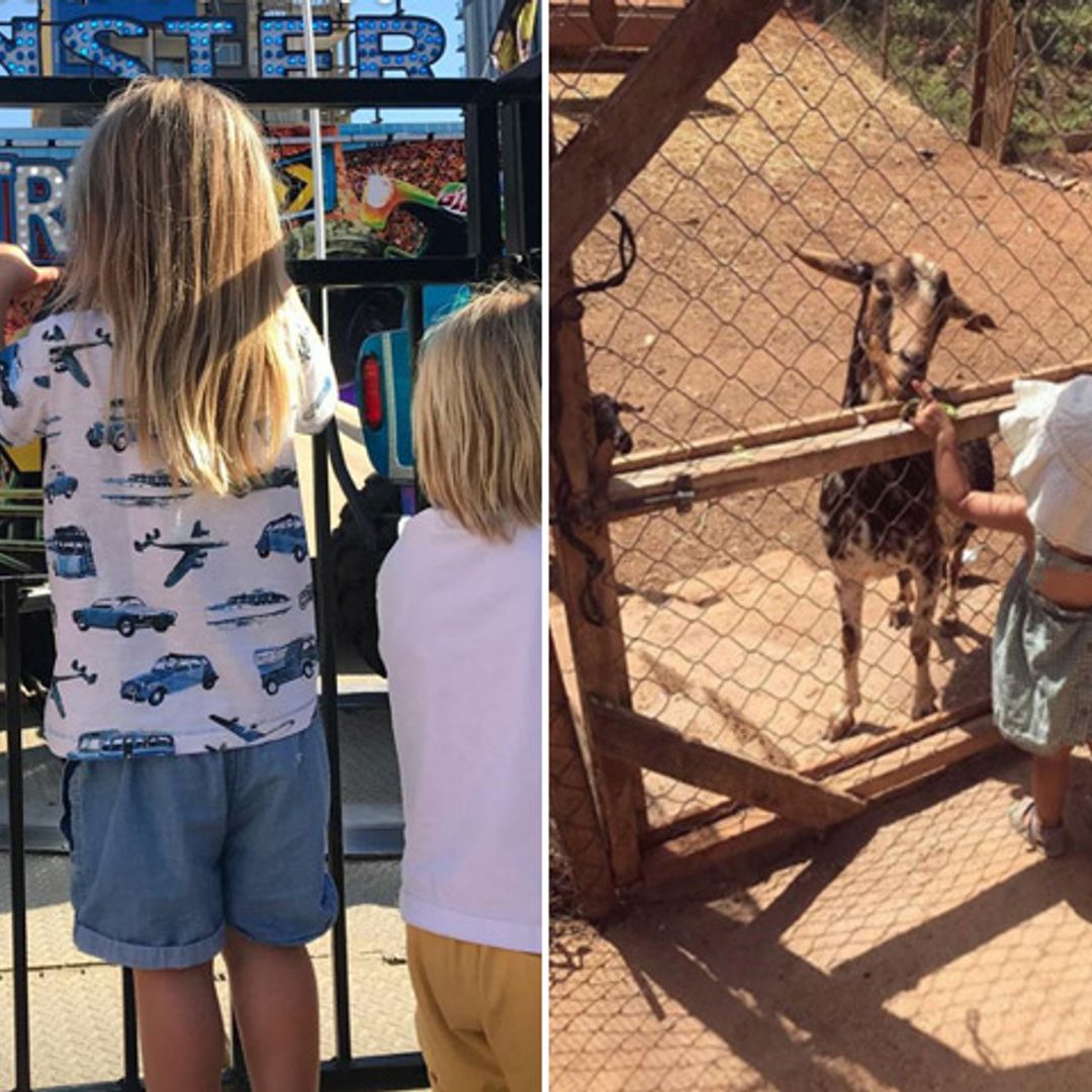 Elsa Pataky y Vanesa Lorenzo, día de campo y atracciones con sus hijos