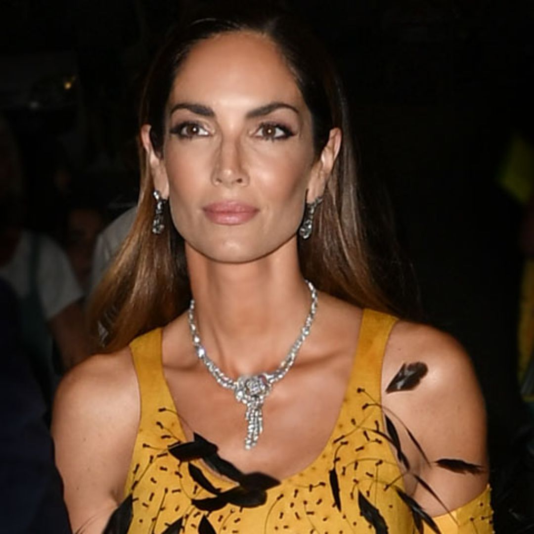 Eugenia Silva, pura fascinación con su vestido en la inauguración de la Casa ¡HOLA!