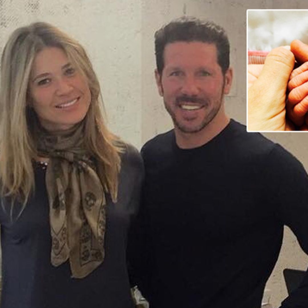 Diego Pablo Simeone y Carla Pereyra comparten la primera foto de Francesca