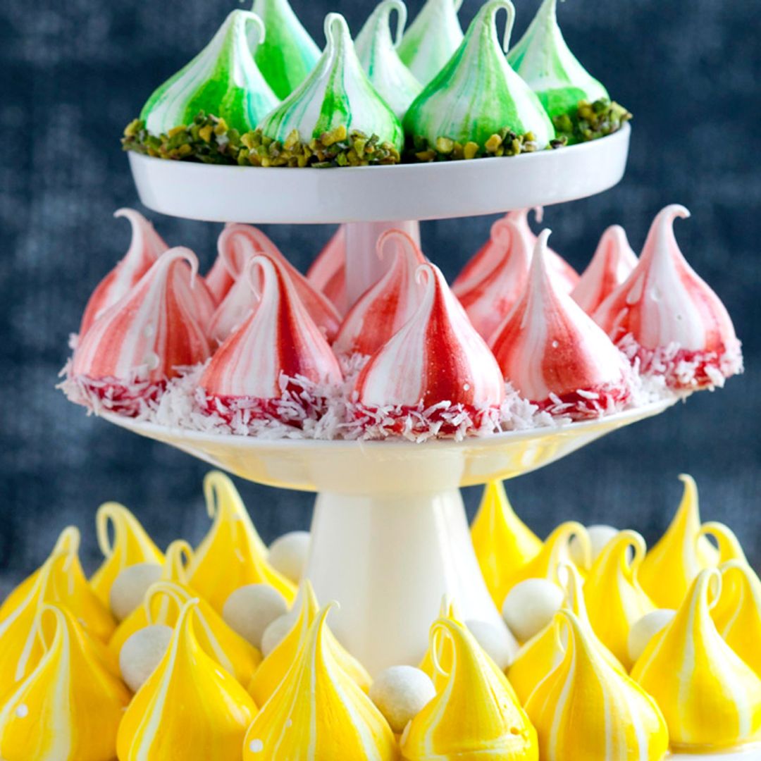 Muy dulce: merengues… ¡a todo color!