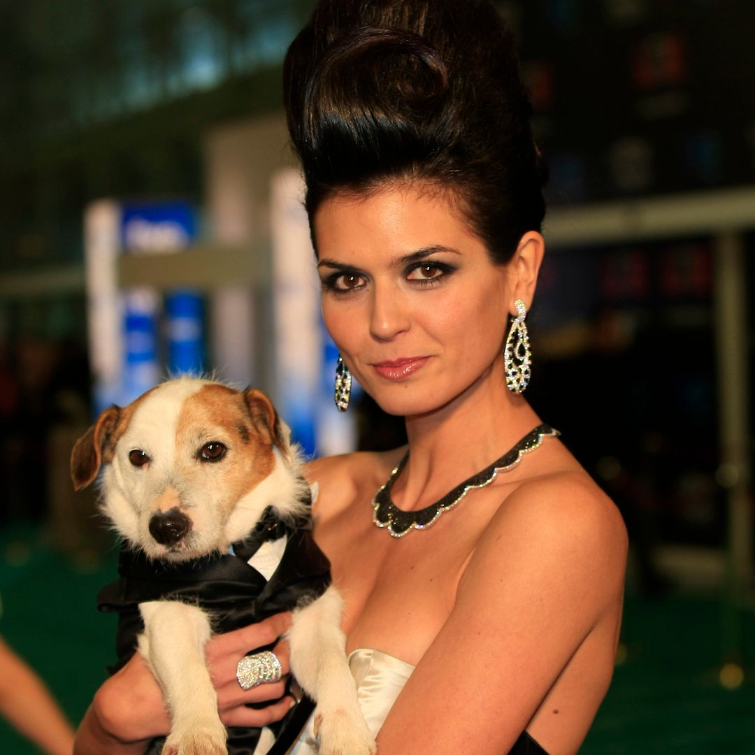 María Reyes con el perro Pancho