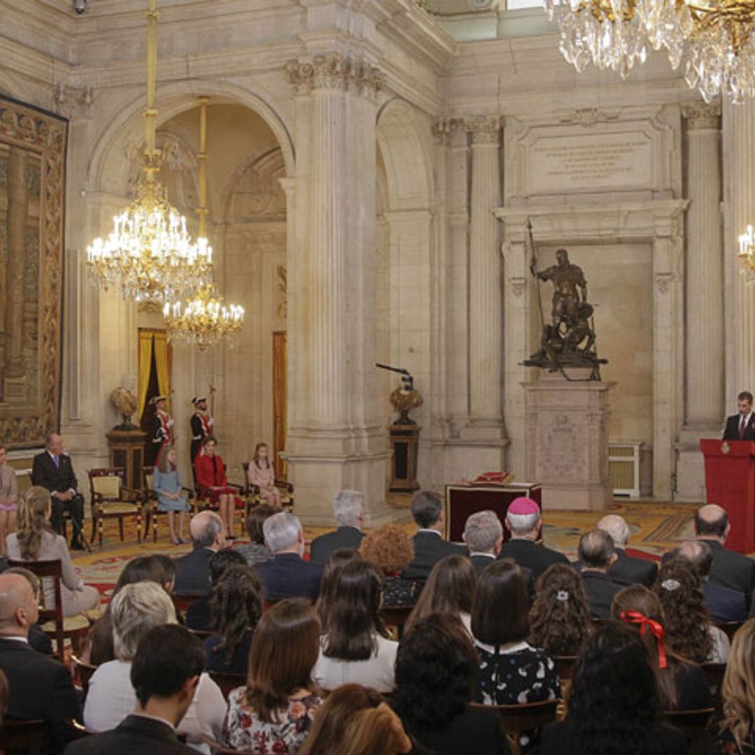 Casi un centenar de invitados, testigos de la imposición del Toisón de Oro a Leonor