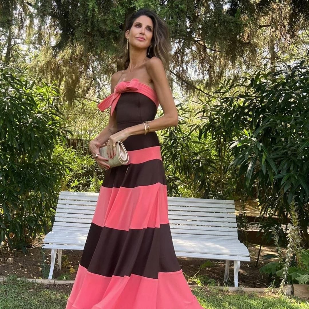 Inés Domecq lo vuelve a hacer: el lookazo que ha llevado a la boda de Victoria Ortiz en Córdoba