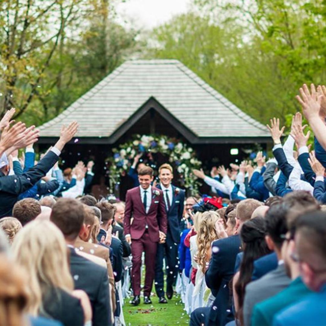 Así fue el 'sí, quiero' del olímpico Tom Daley y el guionista Dustin Lance Black