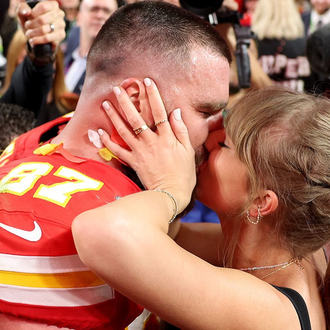 El beso de la victoria de Taylor Swift y Travis Kelce en la Super Bowl