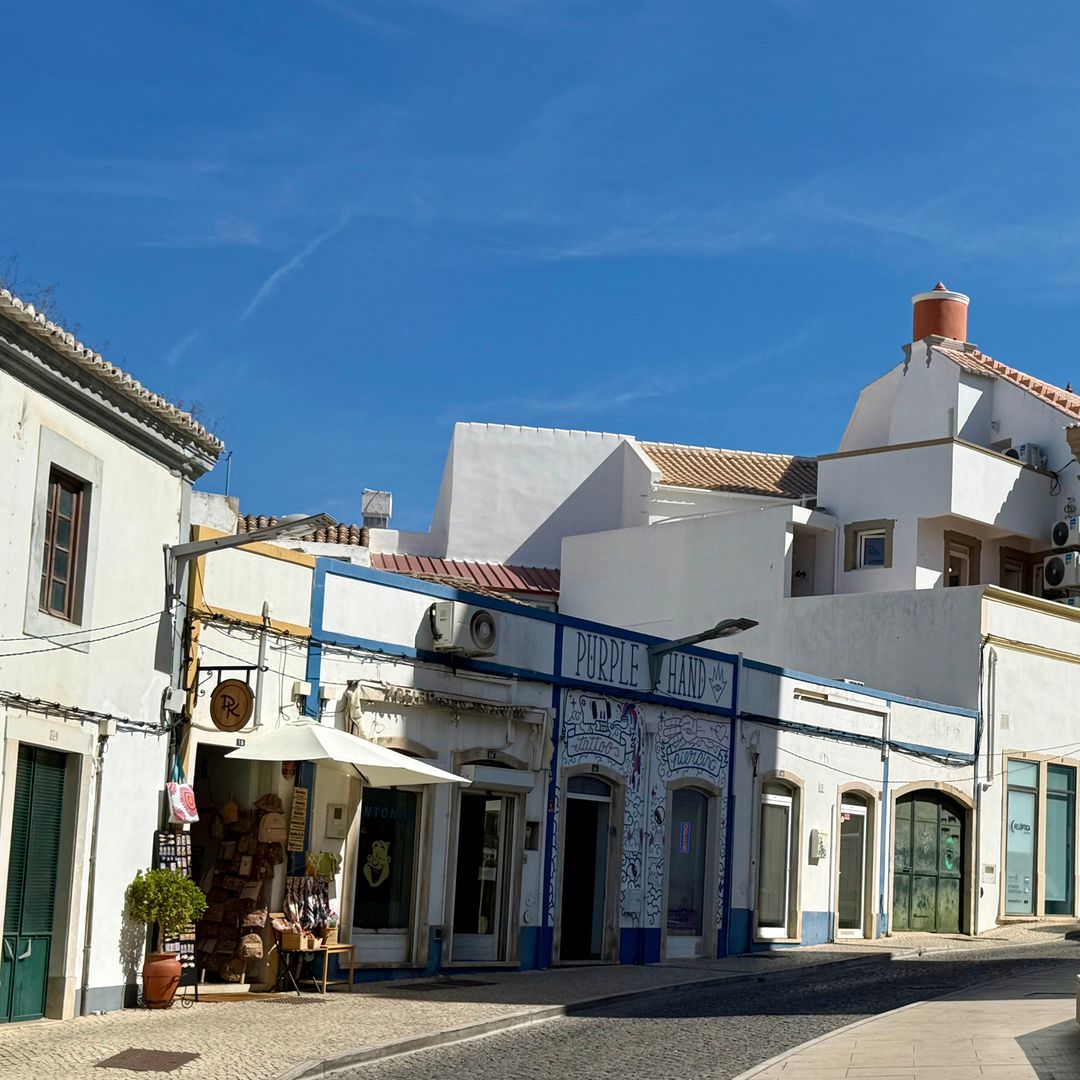 Calles del centro histórico de Loulé, Portugal