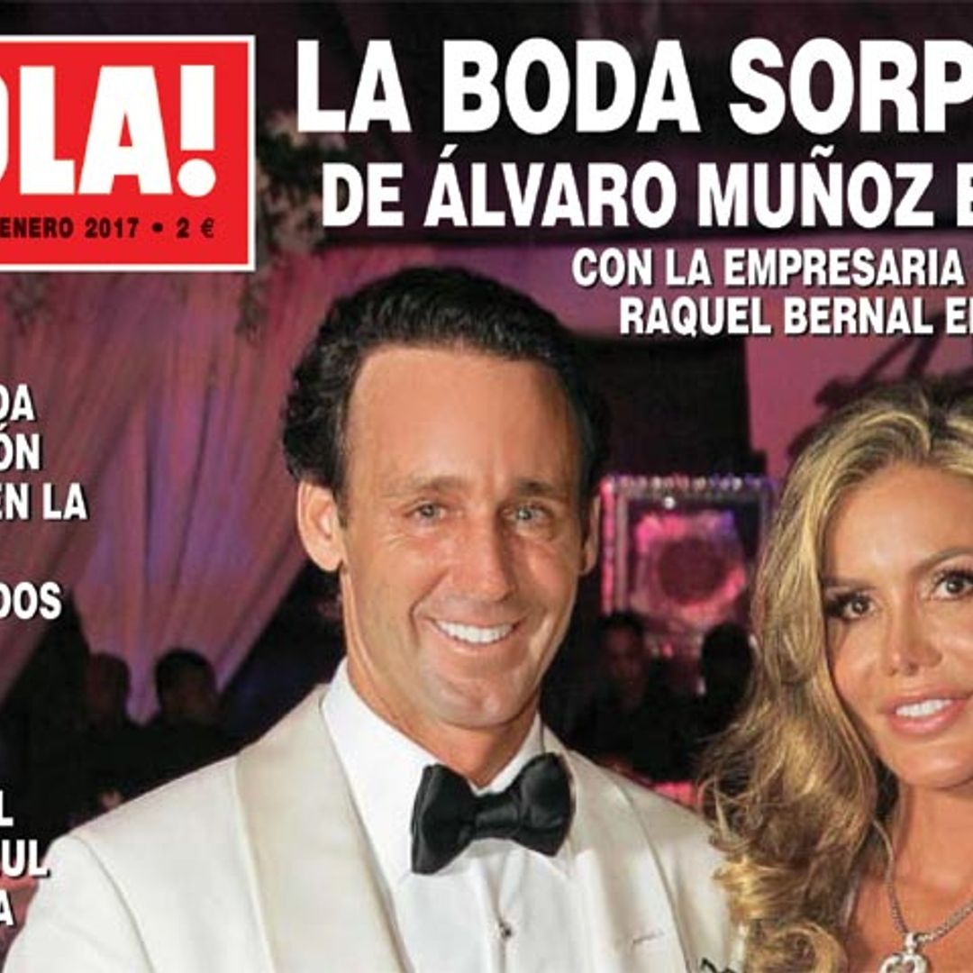 Exclusiva en ¡HOLA!, la boda sorpresa de Álvaro Muñoz Escassi con la empresaria venezolana Raquel Bernal: 'Estoy feliz y queremos tener hijos'
