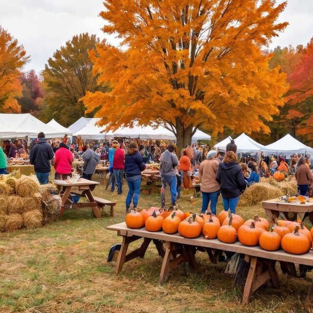 Feria de otoño al aire libre