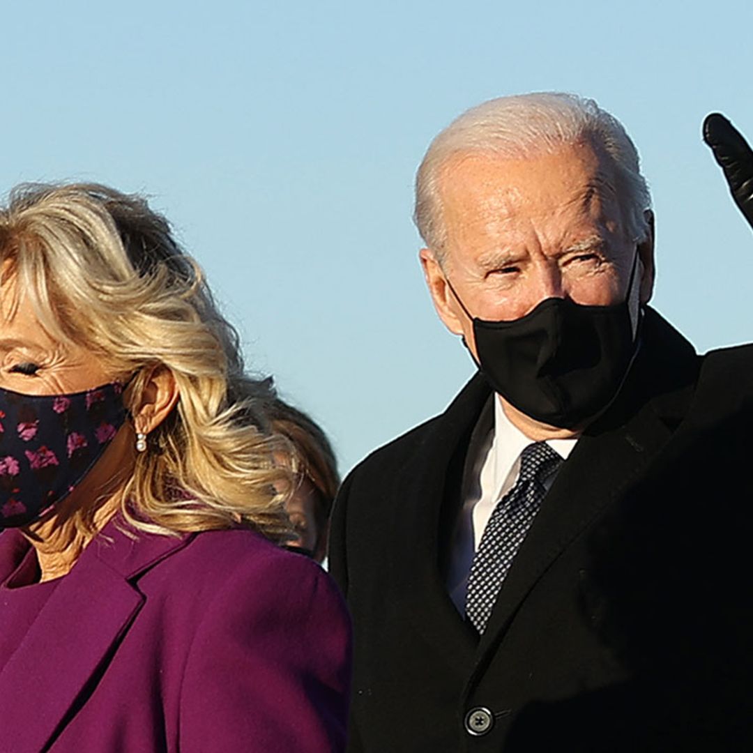 Joe Biden llega a la Casa Blanca, en una ceremonia sin público y sin Donald Trump