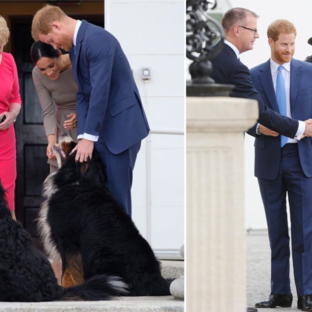 ¡Un mimo, por favor! Harry y Meghan en el recibimiento oficial que no habíamos visto