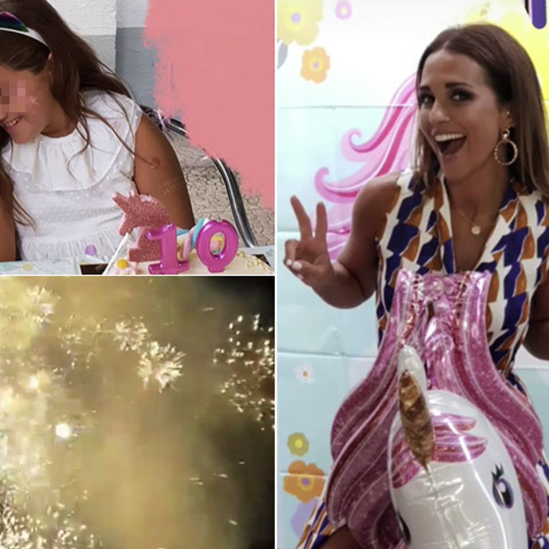 Fuegos artificiales, unicornios y el baile de moda en el cumpleaños de Daniella Bustamante