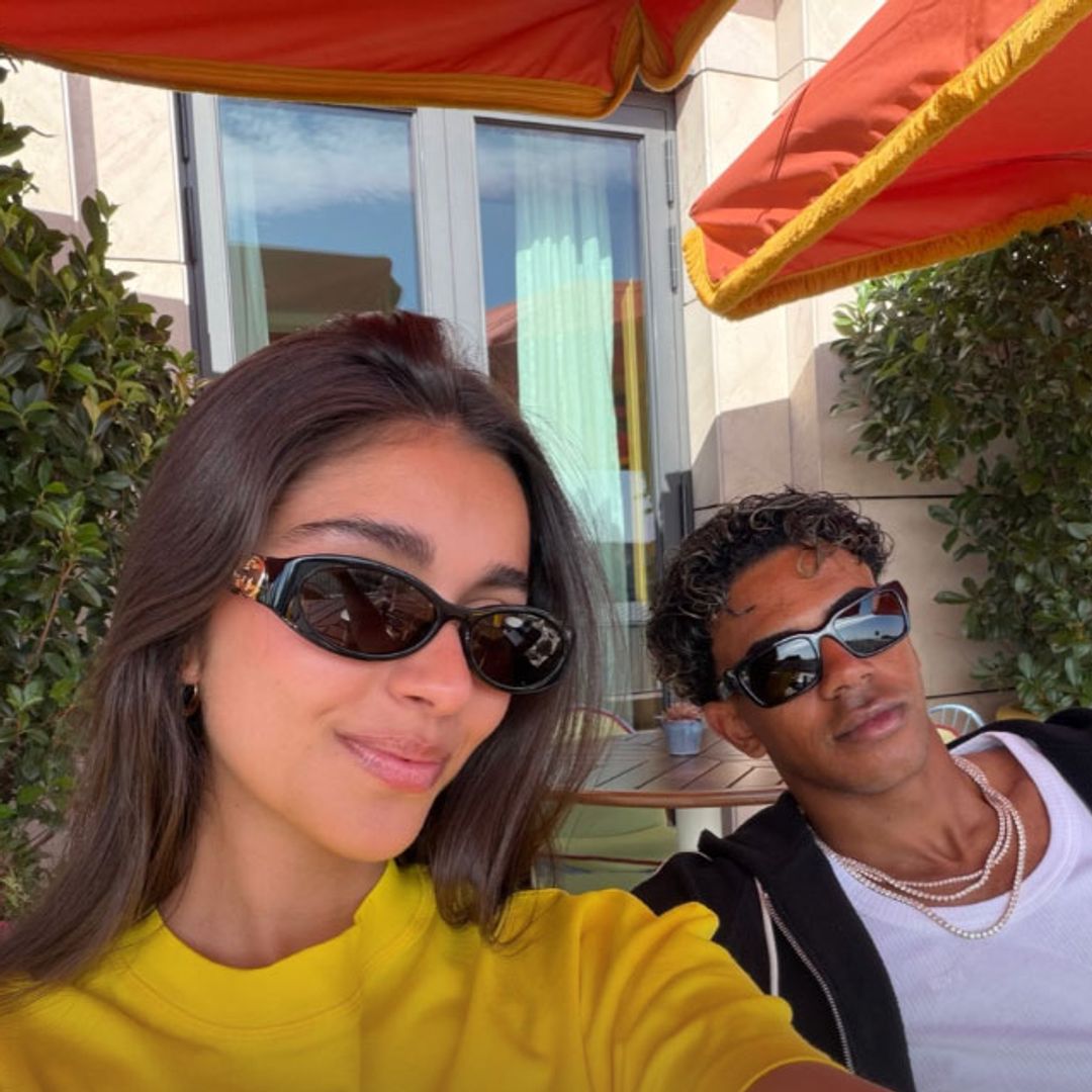 Lamine Yamal e Inés García en la terraza de Dani Brasserie en el Four Season de Madrid