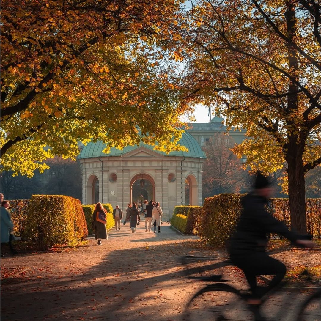 El Hofgarten, jardín de estilo renacentista italiano junto a la Residencia, Munich, Alemania